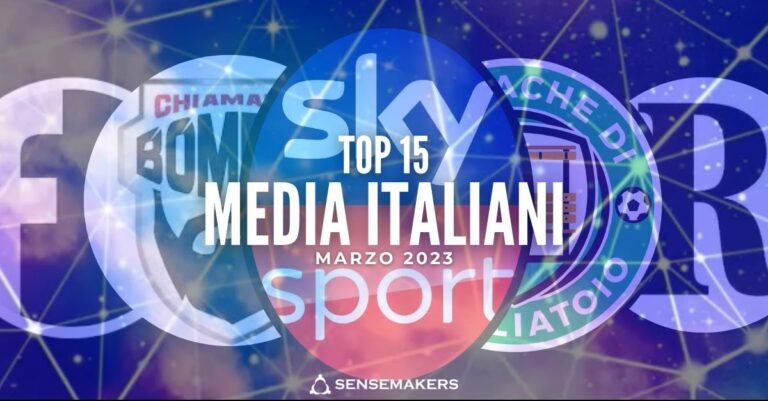 top 15 media italiani marzo 2023