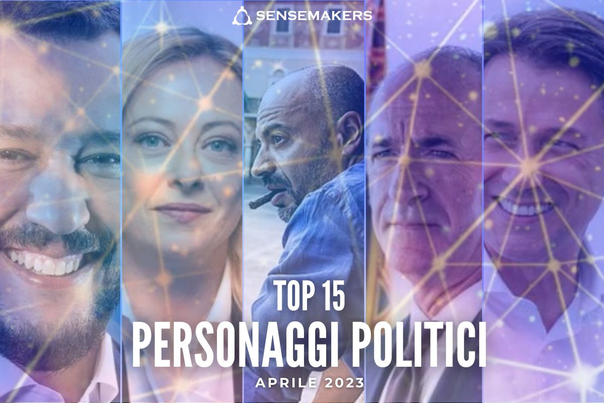 Top 15 Politici Italiani più social, Aprile 2023