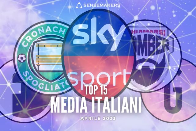 TOP 15 Media Italiani più attivi sui social, Aprile 2023