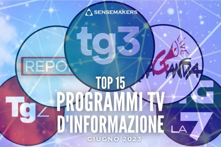 top 15 programmi tv d'informazione giugno 2023