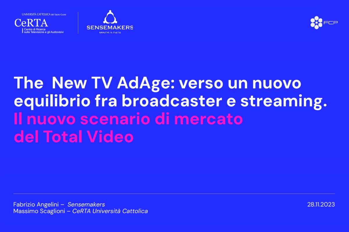 The New TV AdAge: verso un nuovo equilibrio tra broadcasters & streamers