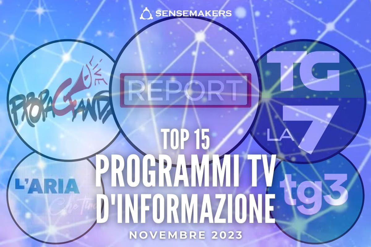top programmi tv d'informazione nov 2023