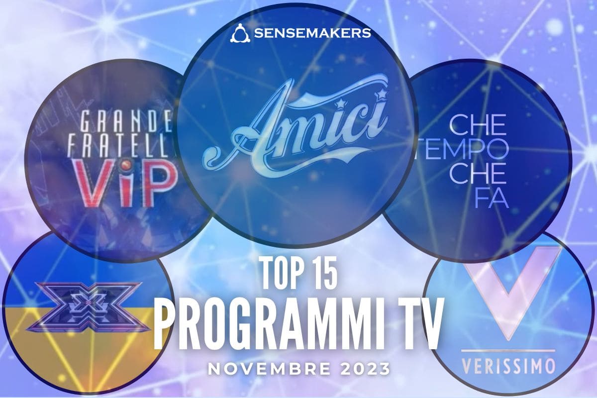 top15 programmi tv nov 2023