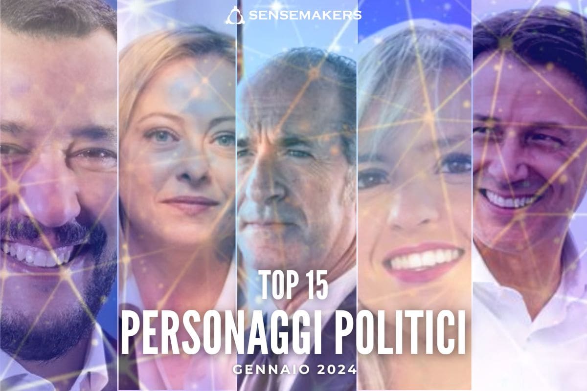 Top 15 Politici Italiani più social, Gennaio 2024