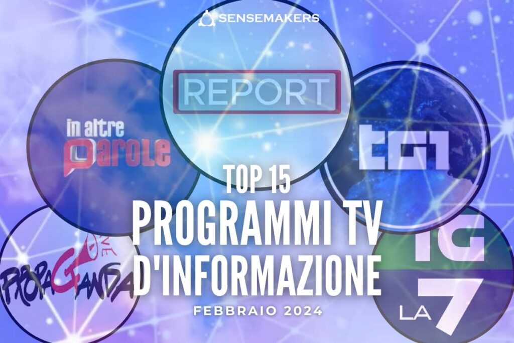 top15 programmi tv d'informazione febbraio 2024