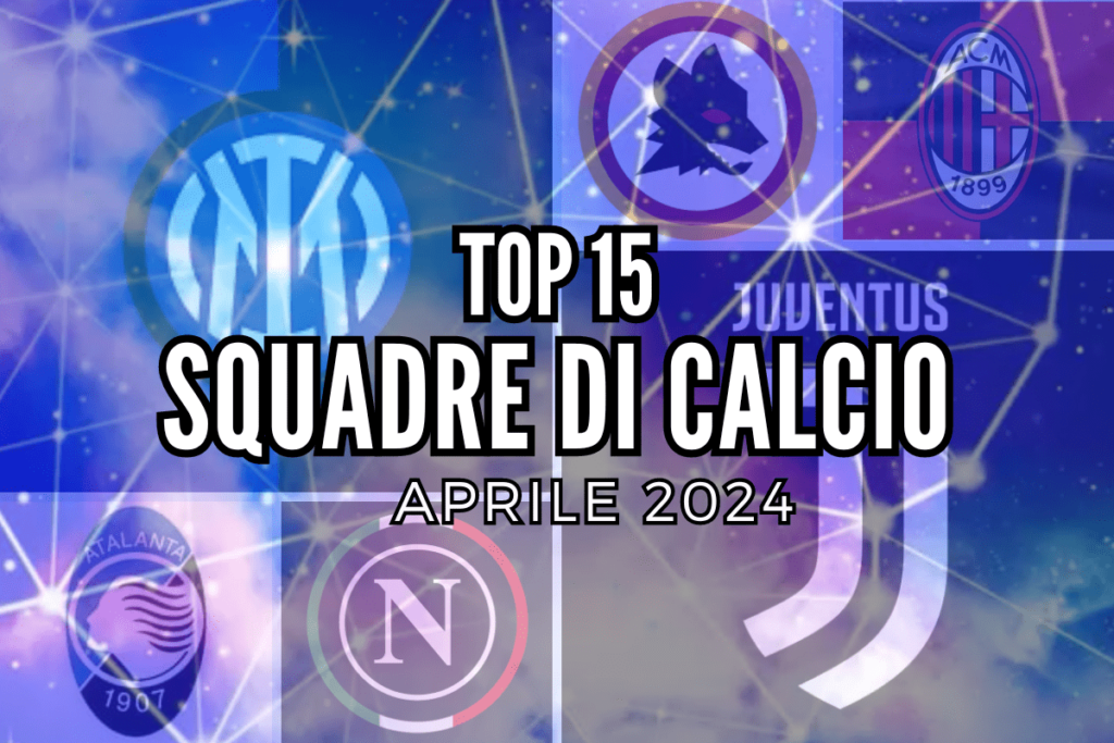 top15 squadre di calcio aprile 2024