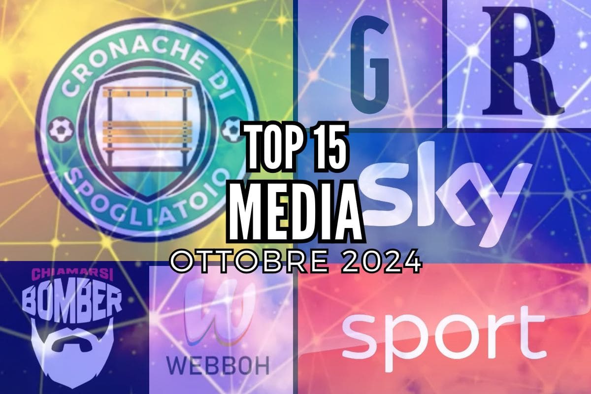 top 15 media italiani ottobre 2024