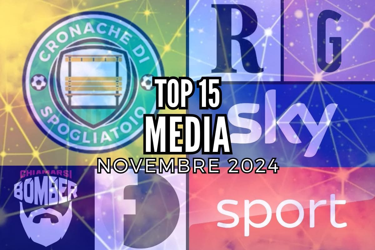 top 15 media italiani novembre 2024