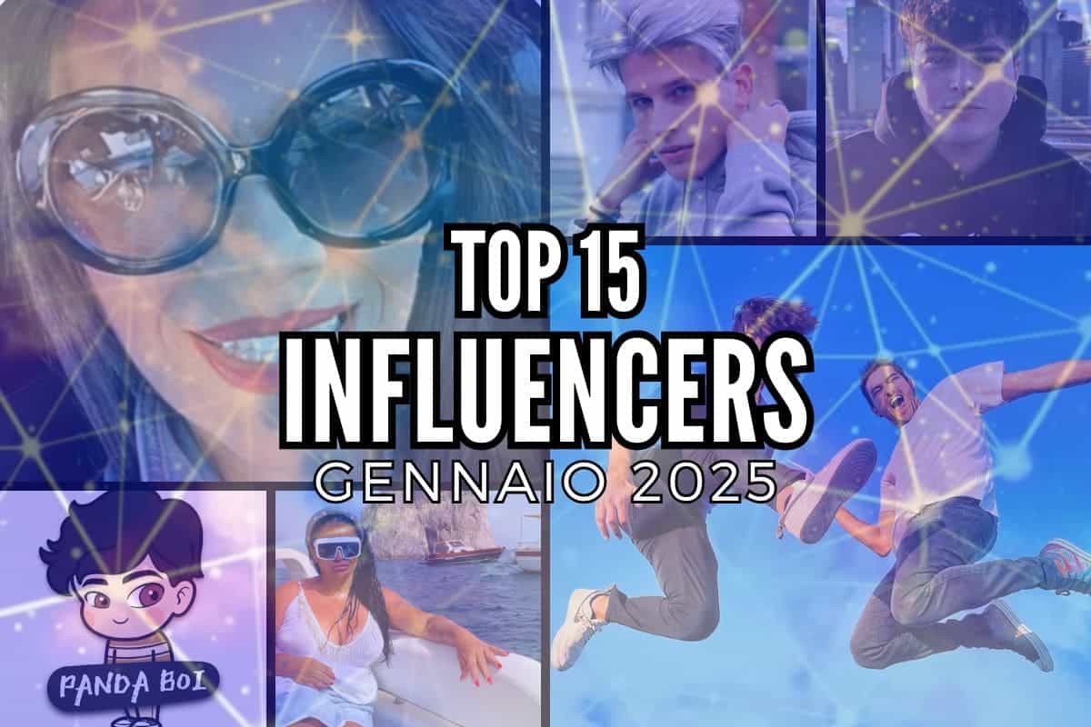 top15 influencers gennaio 2025