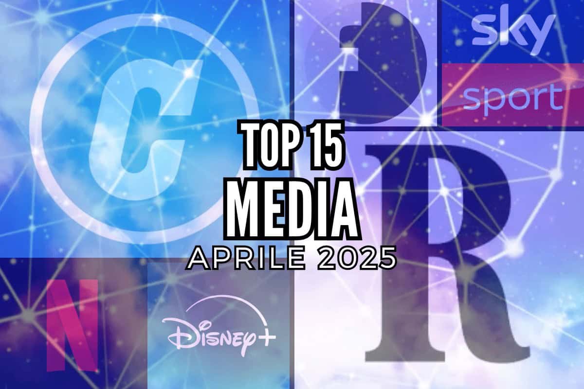 TOP 15 Media Italiani più attivi sui social, Aprile 2025