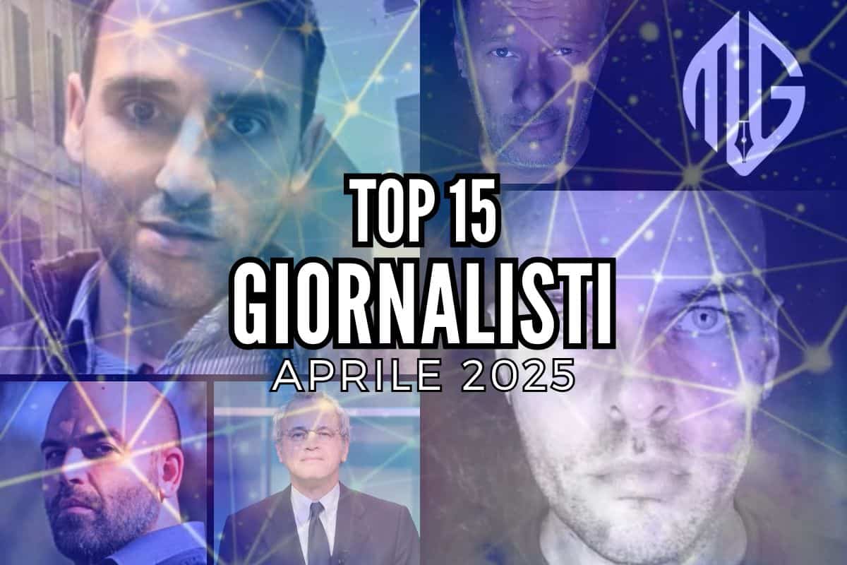 top 15 giornalisti aprile 2025