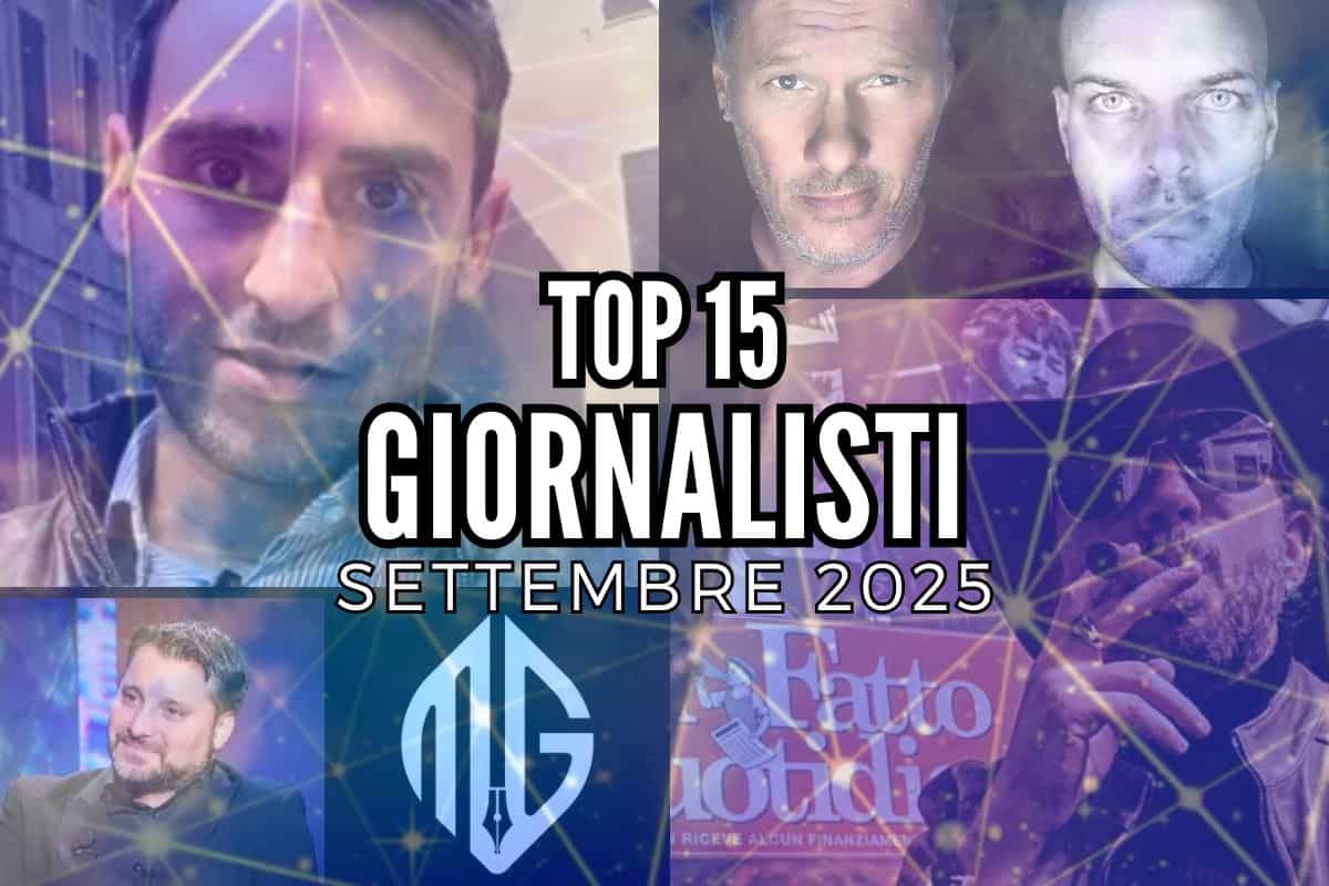top 15 giornalisti settembre 2025