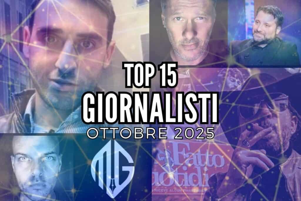 top 15 giornalisti ottobre 2025