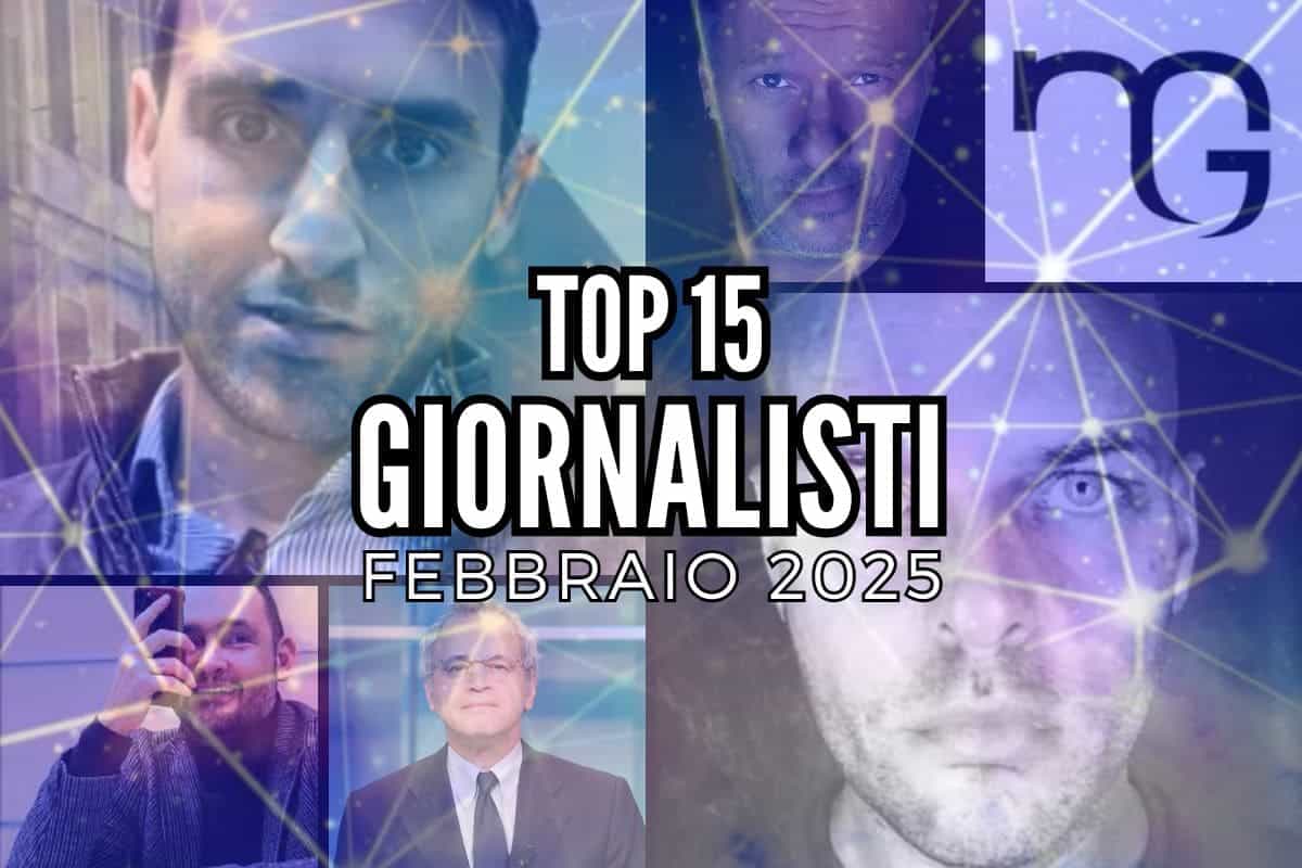 top giornalisti febbraio 2025