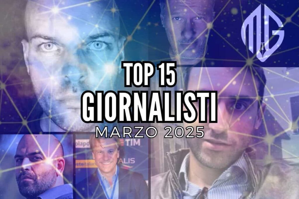 top giornalisti marzo 2025