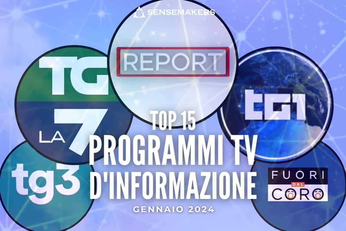 top programmi tv informazione gen 2024