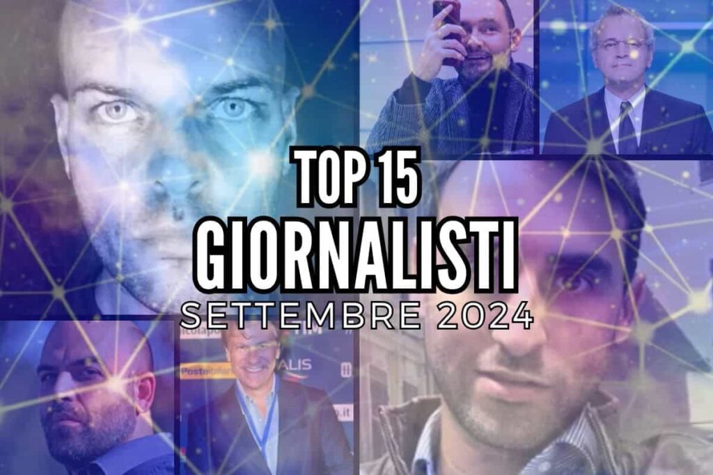 top giornalisti agosto 2024